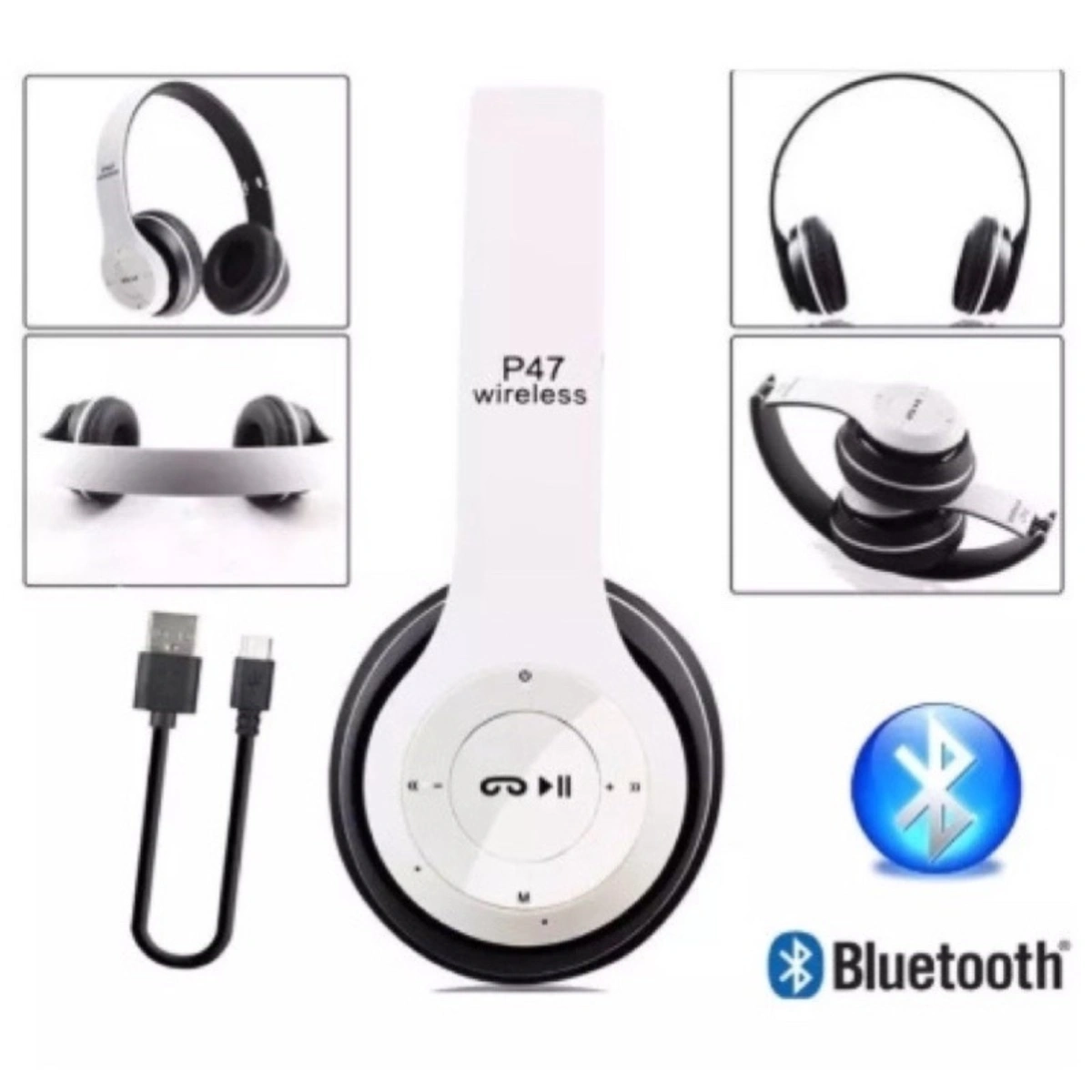 Fone de Ouvido Bluetooth Headphone P47 - Imagem 9